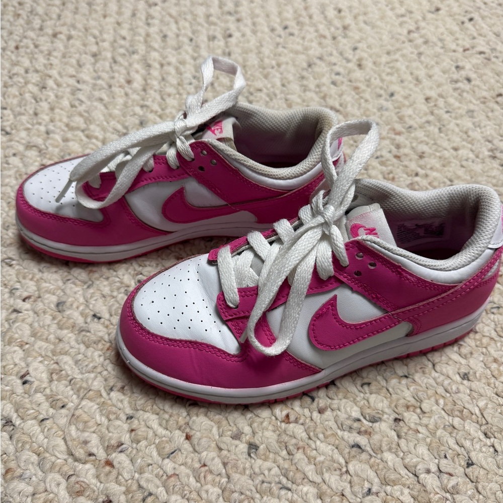 Nike Kids Pink and White Sneakers